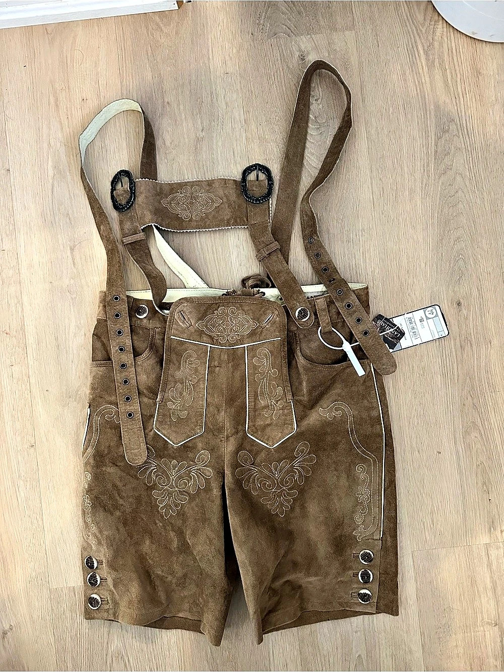Landhaus Lederhose Brown Size 44 NWT